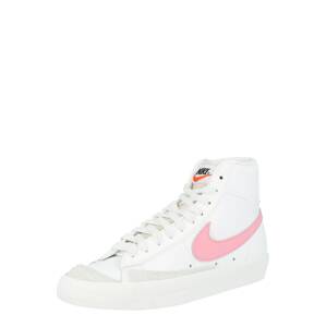 Nike Sportswear Kotníkové tenisky 'BLAZER'  bílá / pink