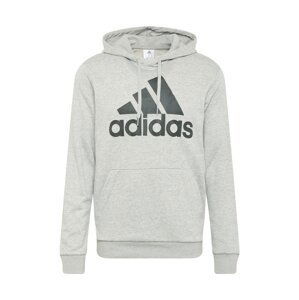 ADIDAS SPORTSWEAR Sportovní mikina  šedý melír / černá