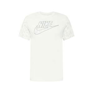 Nike Sportswear Tričko  světle šedá / černá / bílá