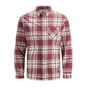 JACK & JONES Košile 'Layton'  bílá / červená