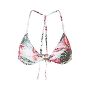 Hunkemöller Bikinitop 'Palm Springs'  bílá / pink / zelená / světlemodrá