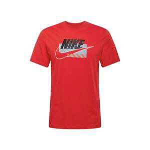 Nike Sportswear Tričko  červená / černá / šedá