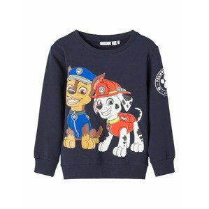 NAME IT Mikina 'PawPatrol'  marine modrá / nebeská modř / hnědá / červená / bílá