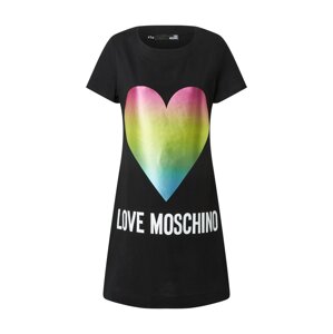 Love Moschino Šaty  černá / mix barev