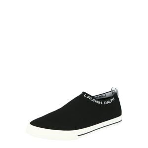 Lauren Ralph Lauren Slip on boty  černá / bílá