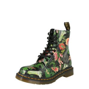 Dr. Martens Šněrovací kozačky  černá / zelená / červená