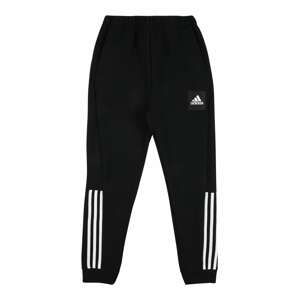 ADIDAS PERFORMANCE Sportovní kalhoty  černá / bílá