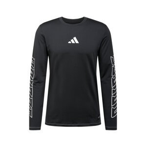 ADIDAS PERFORMANCE Funkční tričko 'Hype'  černá / bílá