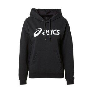 ASICS Sportovní mikina  černá / bílá