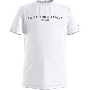 TOMMY HILFIGER Tričko  bílá / námořnická modř / ohnivá červená