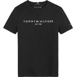 TOMMY HILFIGER Tričko  černá / bílá / námořnická modř / ohnivá červená