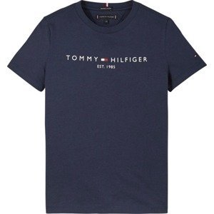 TOMMY HILFIGER Tričko  námořnická modř / bílá / ohnivá červená