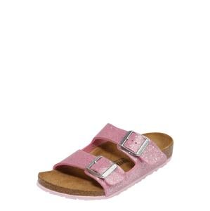 BIRKENSTOCK Sandály 'Arizona'  pink / stříbrná