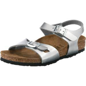 BIRKENSTOCK Sandály 'Rio'  stříbrná