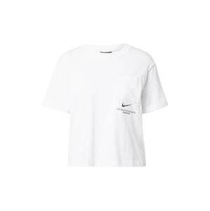 Nike Sportswear Tričko  bílá / černá / stříbrná