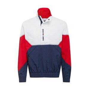 Tommy Jeans Přechodná bunda  bílá / červená / námořnická modř
