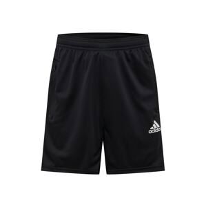 ADIDAS SPORTSWEAR Sportovní kalhoty  černá / bílá