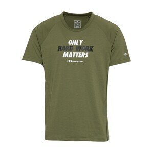 Champion Authentic Athletic Apparel Funkční tričko  zelená / bílá / černá