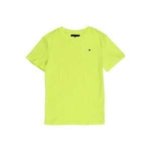 TOMMY HILFIGER Tričko 'ESSENTIAL ORIGINAL TEE S/S'  svítivě žlutá