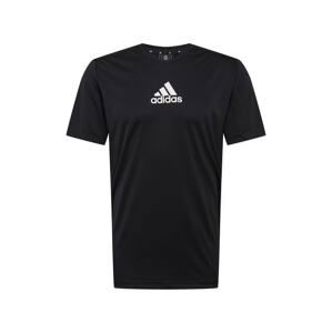 ADIDAS SPORTSWEAR Funkční tričko  černá / bílá