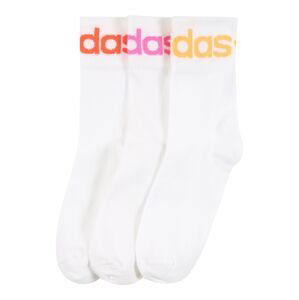 ADIDAS ORIGINALS Ponožky 'FOLD CUFF'  bílá / červená / pink / žlutá