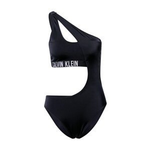 Calvin Klein Swimwear Badeanzug  černá / bílá