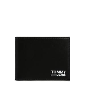 Tommy Jeans Peněženka 'ESSENTIAL'  černá / bílá