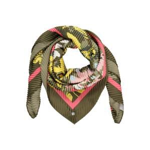 ESPRIT Šátek  khaki / mix barev / pitaya / žlutá
