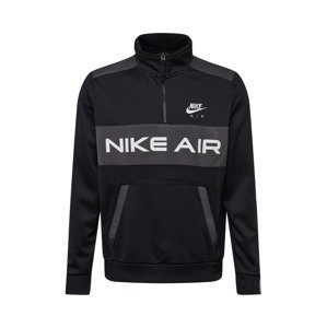 Nike Sportswear Mikina  šedý melír / černá / bílá
