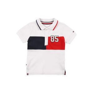 TOMMY HILFIGER Tričko  bílá / námořnická modř / červená