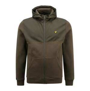 Lyle & Scott Mikina s kapucí  olivová / zlatě žlutá / khaki