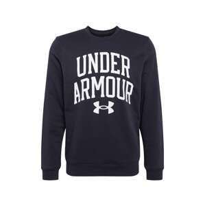 UNDER ARMOUR Sportovní mikina 'Rival'  černá / bílá