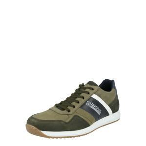 BULLBOXER Tenisky  khaki / marine modrá / bílá