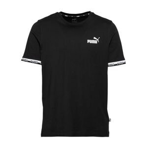 PUMA Funkční tričko 'AMPLIFIED'  černá / bílá
