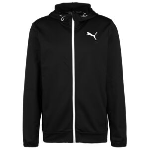 PUMA Sportovní mikina  černá / bílá