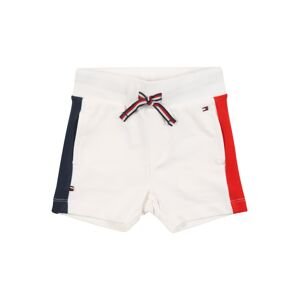 TOMMY HILFIGER Kalhoty  bílá / námořnická modř / ohnivá červená