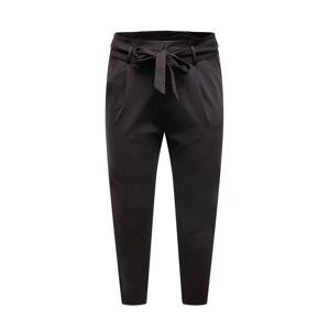 Vero Moda Curve Kalhoty se sklady v pase  černá