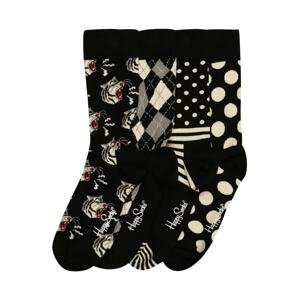 Happy Socks Ponožky  černá / béžová / šedá / červená