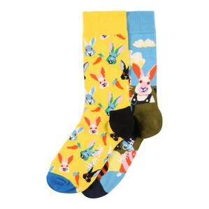 Happy Socks Ponožky 'Easter'  žlutá / světlemodrá / mix barev