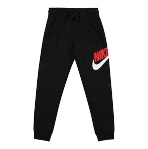 Nike Sportswear Kalhoty  červená / černá / bílá