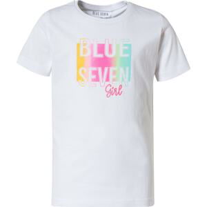 BLUE SEVEN Tričko  bílá / pink / šafrán / aqua modrá / pastelově zelená