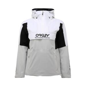 OAKLEY Outdoorová bunda  bílá / šedá / černá