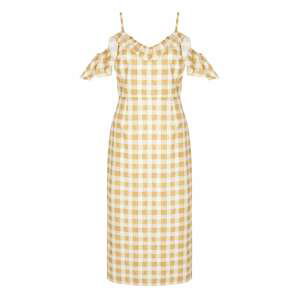 Aligne Letní šaty 'Curdah'  zlatě žlutá / žlutá / bílá