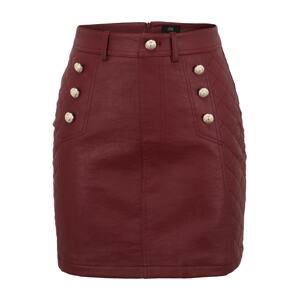 River Island Petite Sukně  burgundská červeň