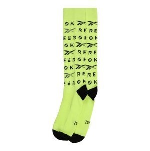 REEBOK Sportovní ponožky  svítivě žlutá / černá