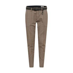 TOM TAILOR DENIM Chino kalhoty  hnědá / černá / rezavě hnědá