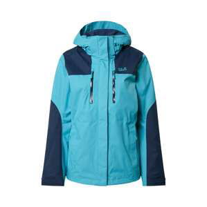 JACK WOLFSKIN Outdoorová bunda 'JASPER'  aqua modrá / námořnická modř