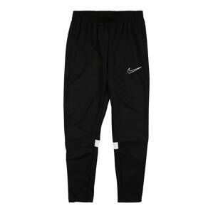 NIKE Sportovní kalhoty  černá / bílá