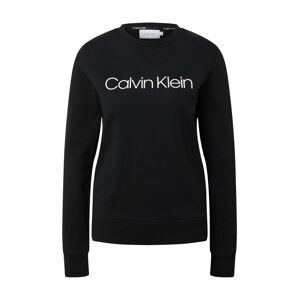 Calvin Klein Mikina  bílá / černá