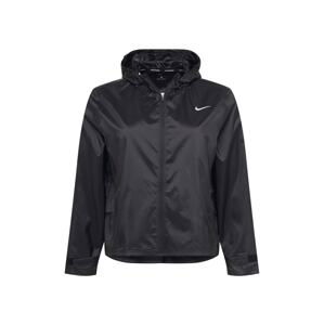 NIKE Sportovní bunda  černá / bílá